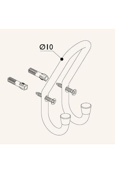 Gürçay Multi-Purpose Wall Hanger 23.116