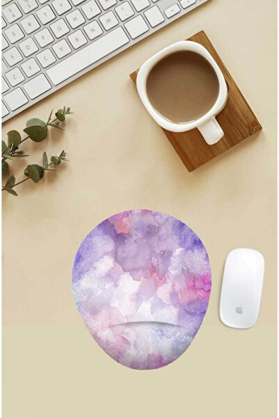 Gizeo Concept Mor Desenli Bilek Destekli Mouse Pad