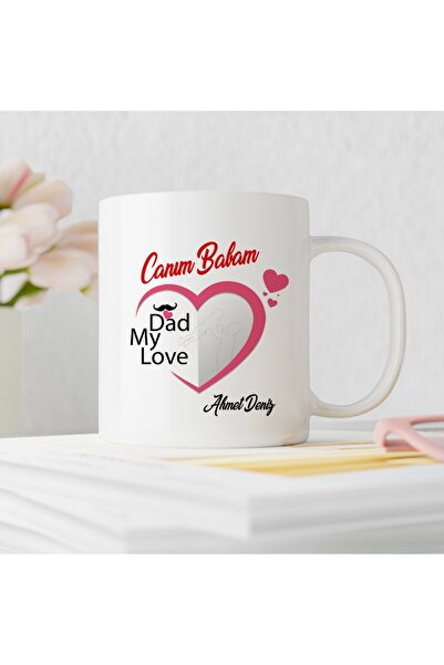 ART HEDİYE كوب عيد الأب 50 عزيزي أبي أبي حبي