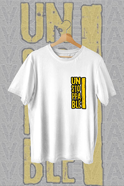 Vordevia UnStoppable Štampano Bela Oversize kroj T-shirt