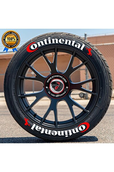 bombtire ملصق إطارات كونتيننتال للسيارات/المحركات، نموذج جديد، حروف منقوشة 2.5 سم