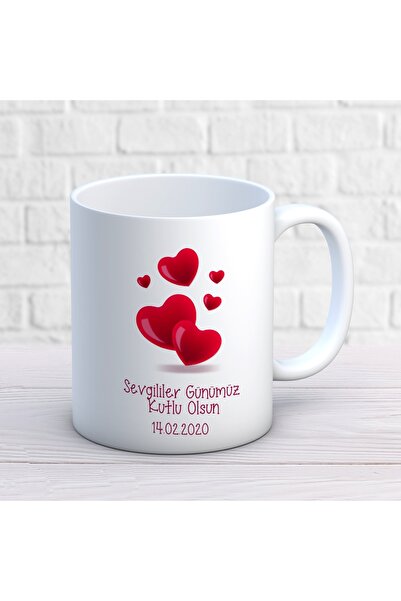 ART HEDİYE كوب عيد الحب المجدول اليوم السعيد