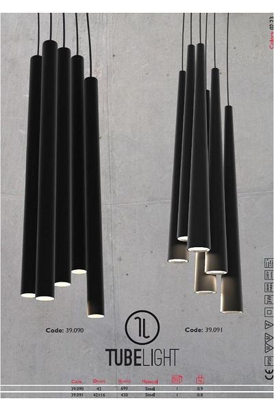 Gürçay Tubelight LED Pendant Lamp 42mm