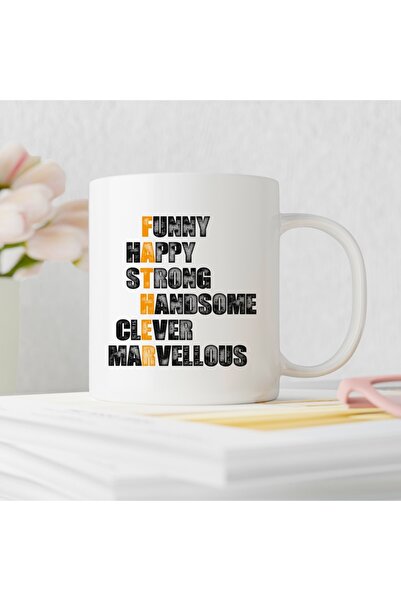 ART HEDİYE Father's Day 11th Design Funny Happy Strong Handsome Clever Marvel...