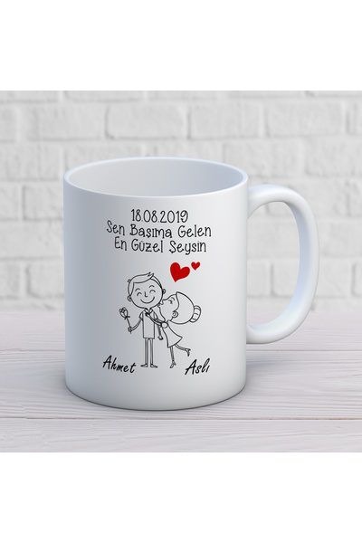 ART HEDİYE كوب عيد الحب أنت أجمل الأشياء التي يحدثها لي