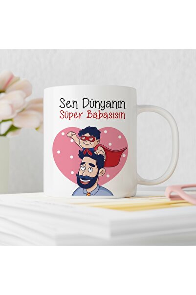 ART HEDİYE Father's Day 46 You Are the Super Father of the World Mug