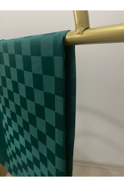 ARMANDA Orijinal Için Violescarf Tercih Ediniz. Italyan Jakar Dama Desen Şal - Zümrüt Yeşili