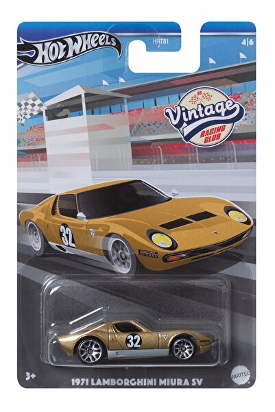HOT WHEELS 1971 Lamborghını Mıura SV 1/64 Vintage Racing Club Tekli Araba