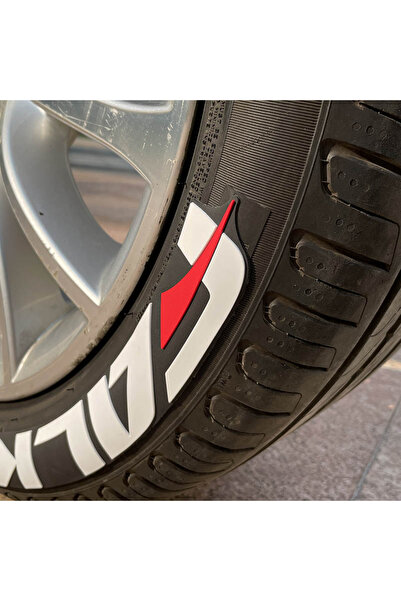bombtire حروف إطارات FALKEN مقاس 2.5 سم - 4 قطع + غراء لاصق