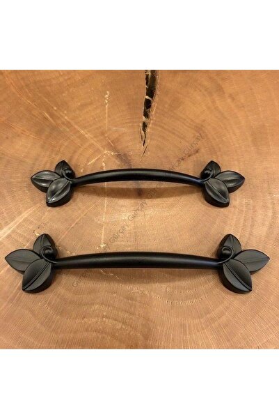 Gürçay Nalan Çekmece Dolap Kapak Kulpu Siyah (2 ADET) 128mm