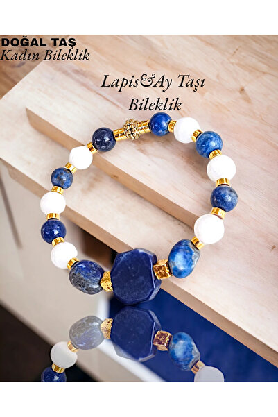 ALLORA Doğal Taş Bileklik Lapis& Hematit&ay Taşı
