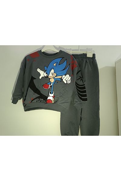 Kids Sonic Seasonal Double Suit Boys' Tracksuit Suit Sweatshirt-sweatshirt-micro Micro Export Logistics