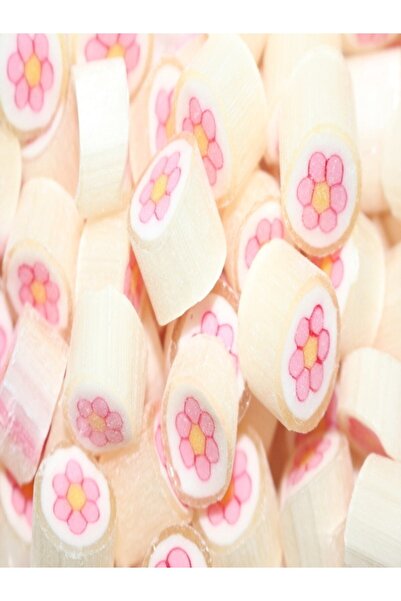 ŞEKERCİYAŞAR Pembe Çiçek Desenli Lolly Akide Şeker 1000 Gr.