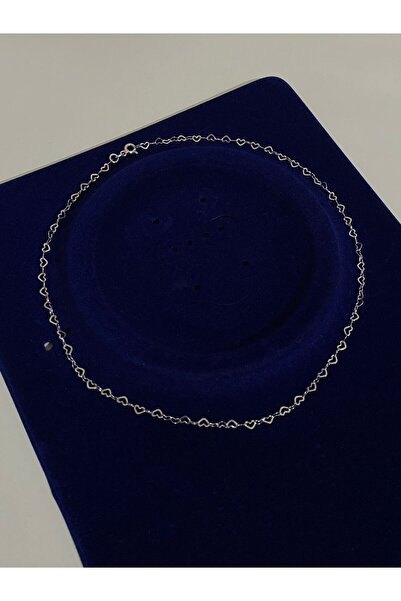 h&b design jewel 925 Ayar Gümüş Minimal Kalp Choker & Kolye