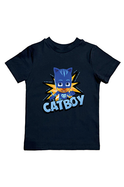 Pj Mask pj masti bumbac imprimat tesatura pieptanata tricou copil vara