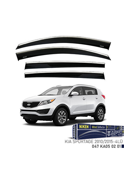 Niken Kia Sportage 2010-2015 Kromlu Cam Rüzgarlığı 4'lü Mugen Uyumlu Niken Marka