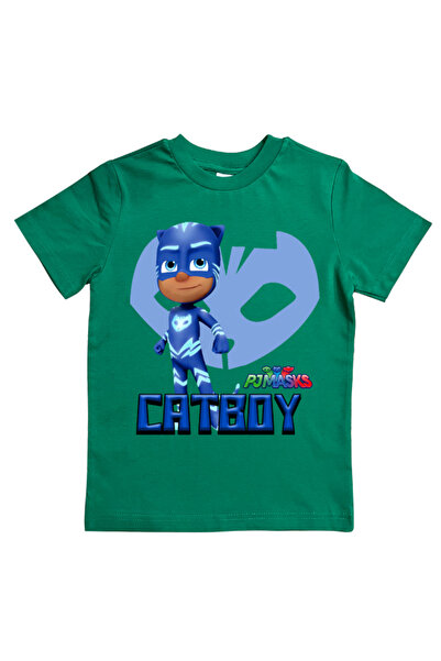 Pj Mask pj μάσκες εμπριμέ βαμβακερό χτενισμένο ύφασμα καλοκαιρινό παιδικό μπλ...