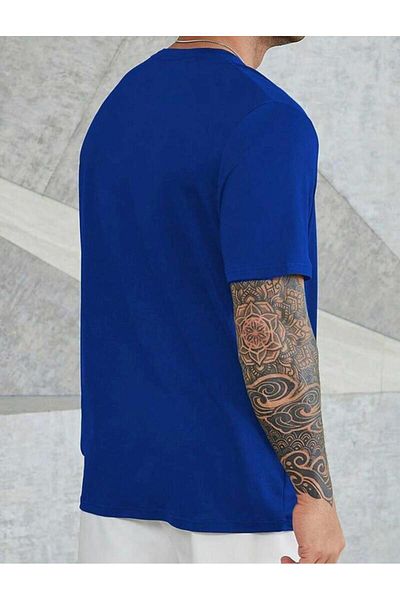 khufu Μπλουζάκι με στάμπα CAT BLUE Trend Oversize