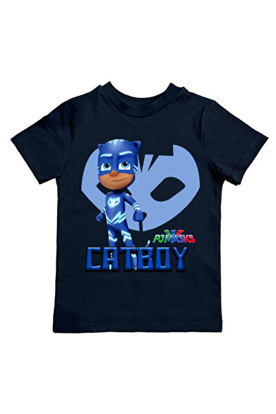 Pj Mask pj μάσκες εμπριμέ βαμβακερό χτενισμένο ύφασμα καλοκαιρινό παιδικό μπλ...