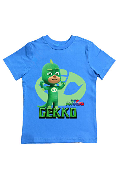 Pj Mask pj μάσκες εμπριμέ βαμβακερό χτενισμένο ύφασμα καλοκαιρινό παιδικό μπλ...