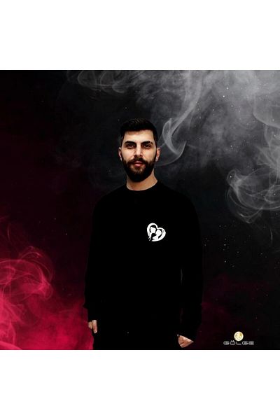Gölge Store Two Lovers in One Heart Printed Slimfit Unisex Sweatshirt