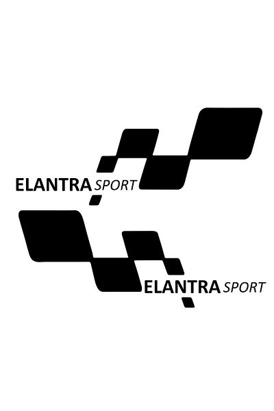 TSC elantra sport Αυτοκόλλητο Επικόλληση 30cmx11cm MMD200