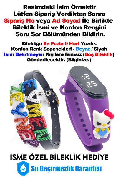 tutkanstore Hediye Bileklik Figürlü Çocuk Kol Saati 5 Atm Su Geçirmez Dokunma...