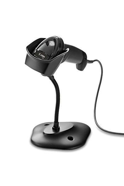 Zebra قارئ باركود USB 1D/2D مع حامل ليزر SYMBOL DS2208