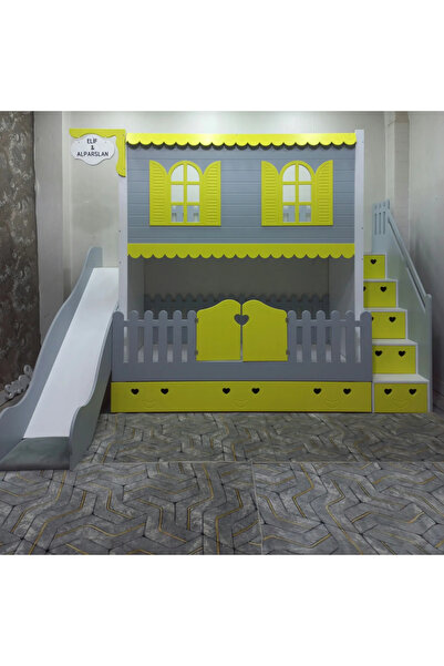 bebetu mobilya Alaçatı Kaydıraklı Yavru Yataklı Rranza