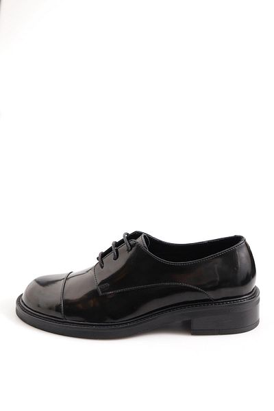 5in1Canpolat Black Classic Lace-up Loafer 23531