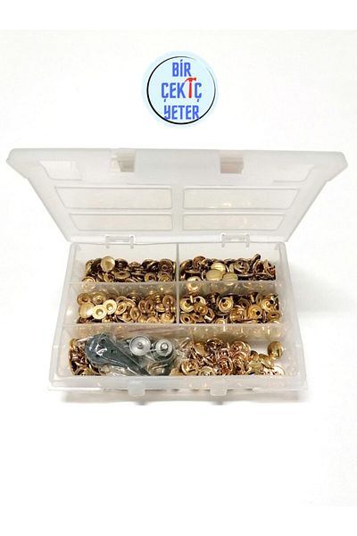 Klinkshop 12.5mm Snap Hammer Application Apparatus and 60 Gold Color Snaps-stainless Brass Snaps