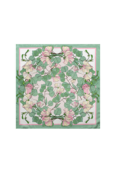 CASHMERE AND SİLK MAWLANA 100% Silk Scarf (50*50)