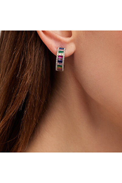 Merano Design Moon Renkli Küpe