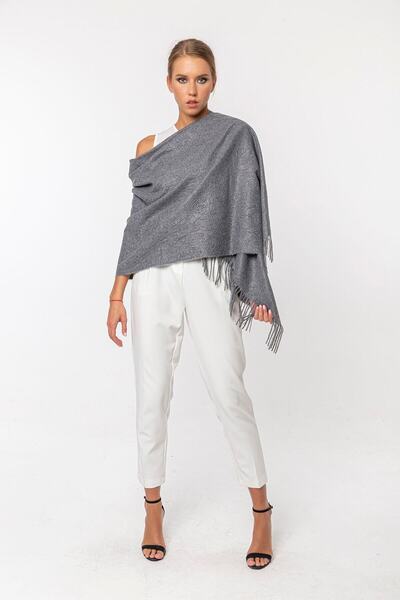 CASHMERE AND SİLK MAWLANA Şal de caşmir modal