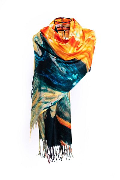 CASHMERE AND SİLK MAWLANA Modal Cashmere Printed Shawl
