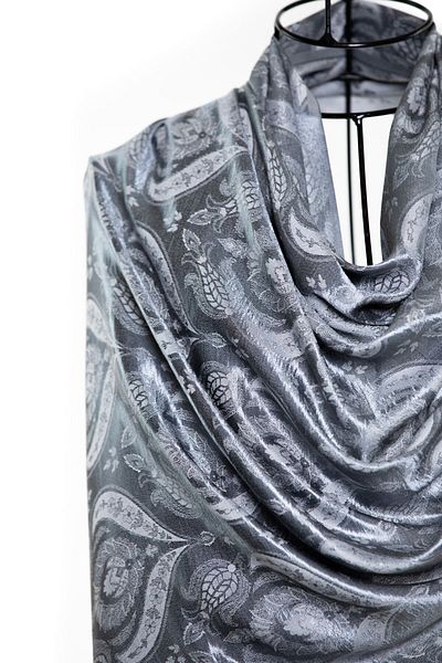CASHMERE AND SİLK MAWLANA Silk Tapestry Shawl
