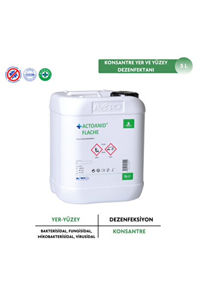 Acto Flache 5 lt Konsantre Yer ve Yüzey Dezenfektanı