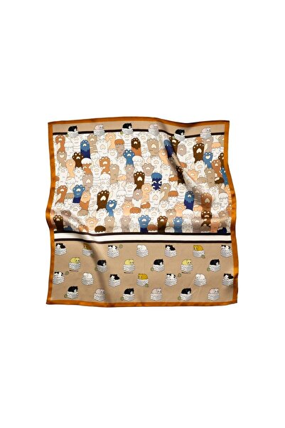 CASHMERE AND SİLK MAWLANA Κασκόλ 100% μεταξωτό (50*50)