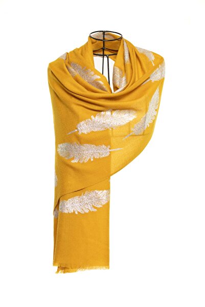 CASHMERE AND SİLK MAWLANA 85% cașmir 15% mătase pietre prețioase (frunze) șal