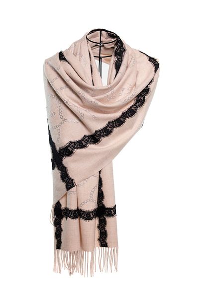CASHMERE AND SİLK MAWLANA Dantela modală din cașmir și șal de piatră