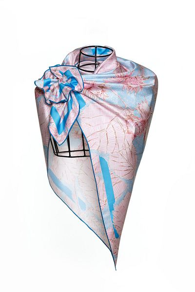 CASHMERE AND SİLK MAWLANA ŞAL 100% MĂTASE (90X90) JACQUARD