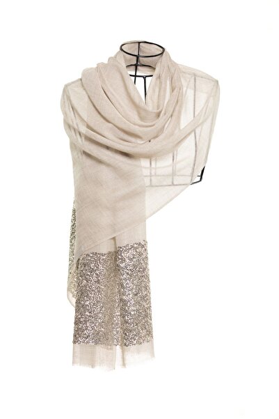 CASHMERE AND SİLK MAWLANA Şal din dantelă cu paiete din mătase de caşmir
