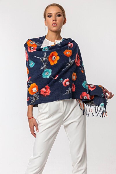 CASHMERE AND SİLK MAWLANA Şal imprimat din caşmir modal