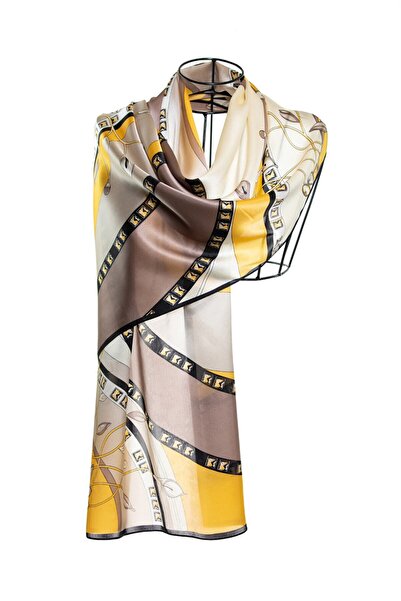 CASHMERE AND SİLK MAWLANA 100% Silk Shawl (53X170)