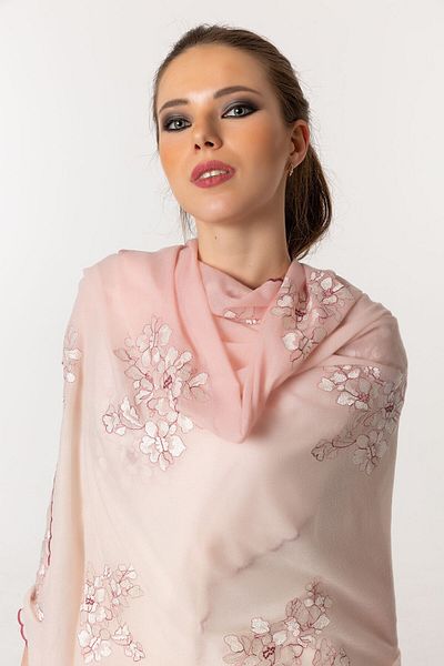 CASHMERE AND SİLK MAWLANA شال كشمير مطرز