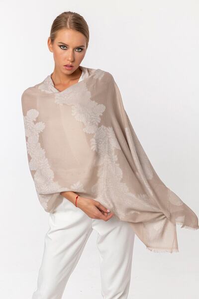 CASHMERE AND SİLK MAWLANA Şal imprimat 100% modal