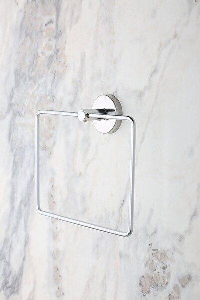 ERFAHOME حامل مناشف مربع من الكروم