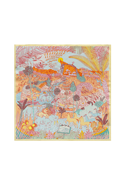 CASHMERE AND SİLK MAWLANA 100 % Ipek Fular (50*50)