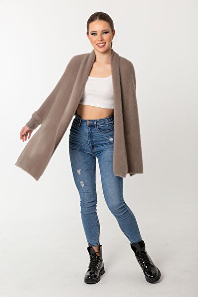 CASHMERE AND SİLK MAWLANA Poncho cu pene de elefant