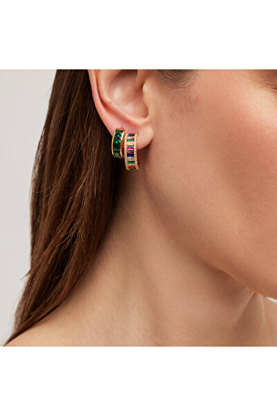 Merano Design Moon Renkli Küpe